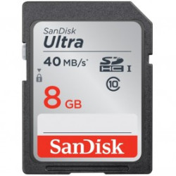 Tarjeta SD ScanDisk Ultra SDHC Card UHS-1 8GB 40MBs Class10 