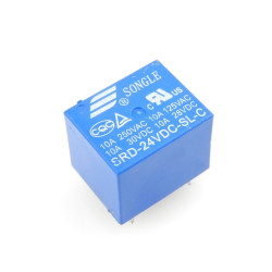 Mini Rele SONGLE 24VDC 10A SRD-24VDC-SL-C 5pines